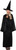Black Witch Cape & Hat Costume Set