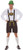 Lederhosen Costume Suspenders - Adult One Size