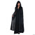 55-Inch Black Hooded Cloak - Adult One Size