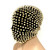 Gold Spike Full-Head Costume Mask