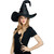 Adult Black Curved Witch Hat
