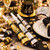 Shiny Gold & Silver Party Horns, 6-Pack, 8.3 in
