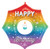 Happy Birthday Cupcake 28" Balloon Helium Filled