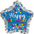 Happy Birthday' Sketchy Patterns 34" Balloon Helium Filled