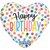 BDay Heart Confetti 9in 6pc
