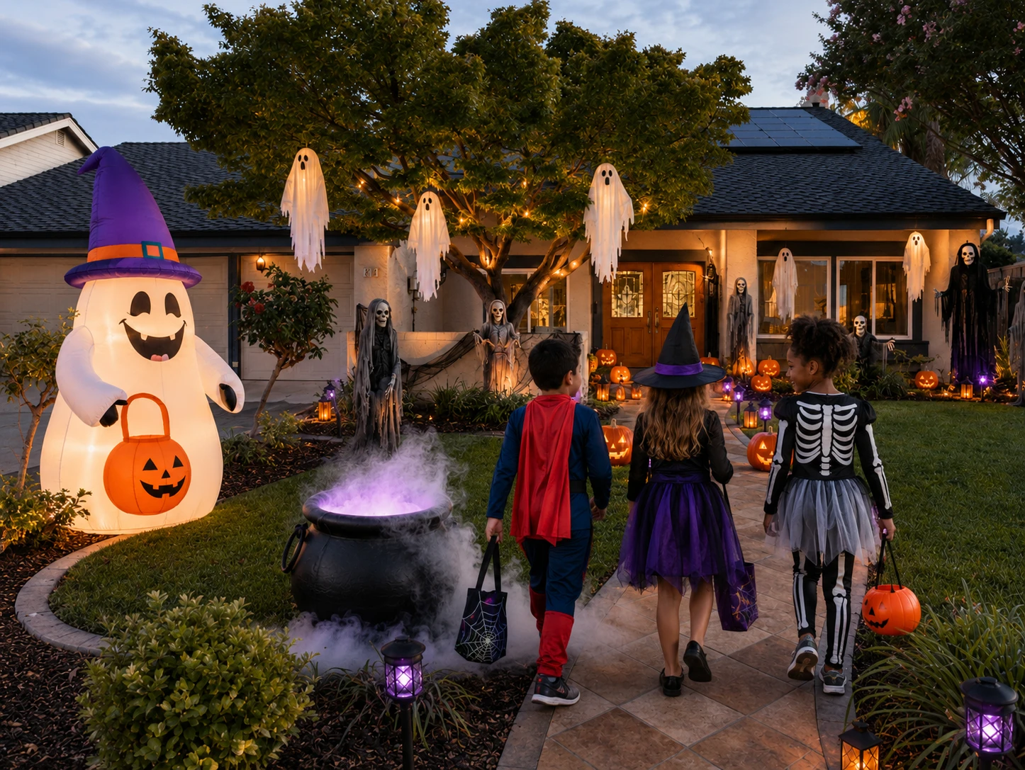 Halloween decorations at Diddams