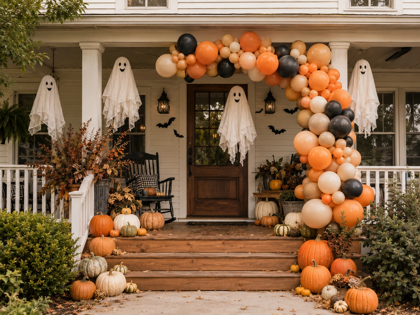 Halloween balloon decor at Diddams