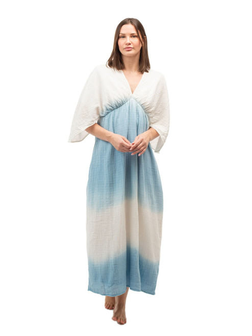 Logan Kaftan- Blue Ombre Gauze 