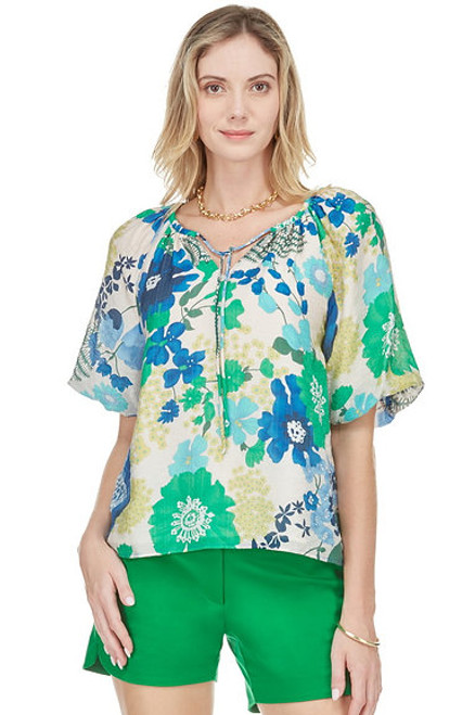 Puff Slv Peasant Top 