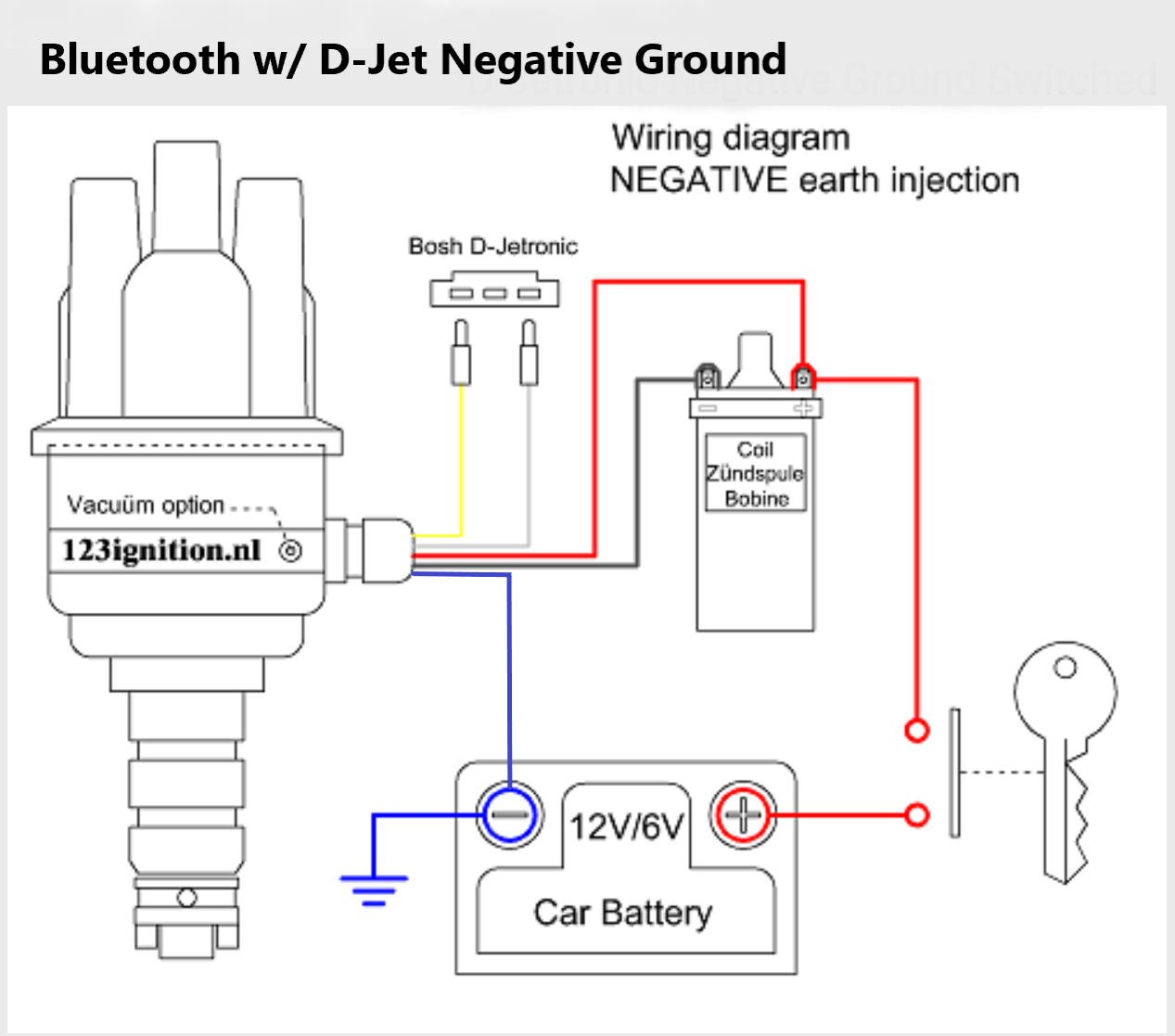 Porsche/VW BLUETOOTH Programmable 4 cyl  with/D-Jet.  Includes spacer. 