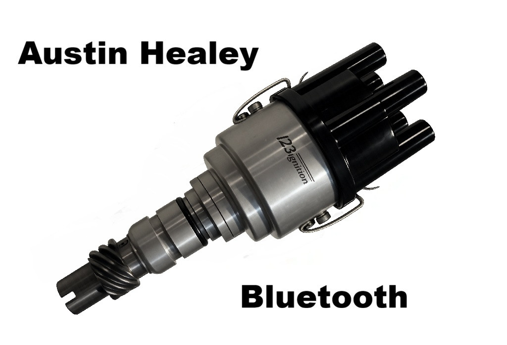 Bluetooth for Austin Healey 3000 6 with DM6A Geared Distributor  (This is custom made. We will need your gear sent to us. Only in new Hammered Gray finish.