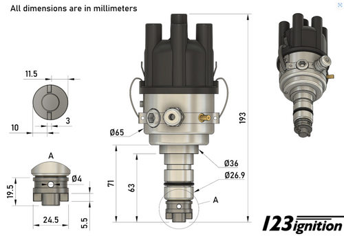 SWITCHED 6 cylinder Lucas distributors