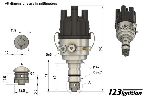SWITCHED 6 cyl Positive Ground Lucas distributors