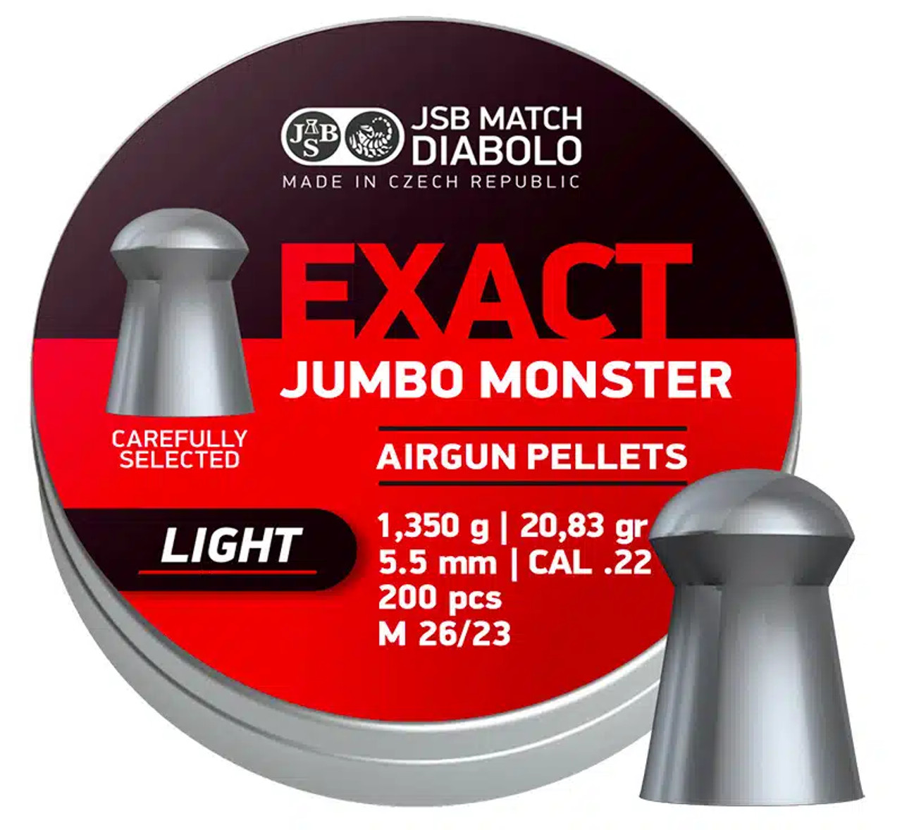 J.S.B JSB 22Cal Exact Jumbo Monster Light 20.83gr, 200ct