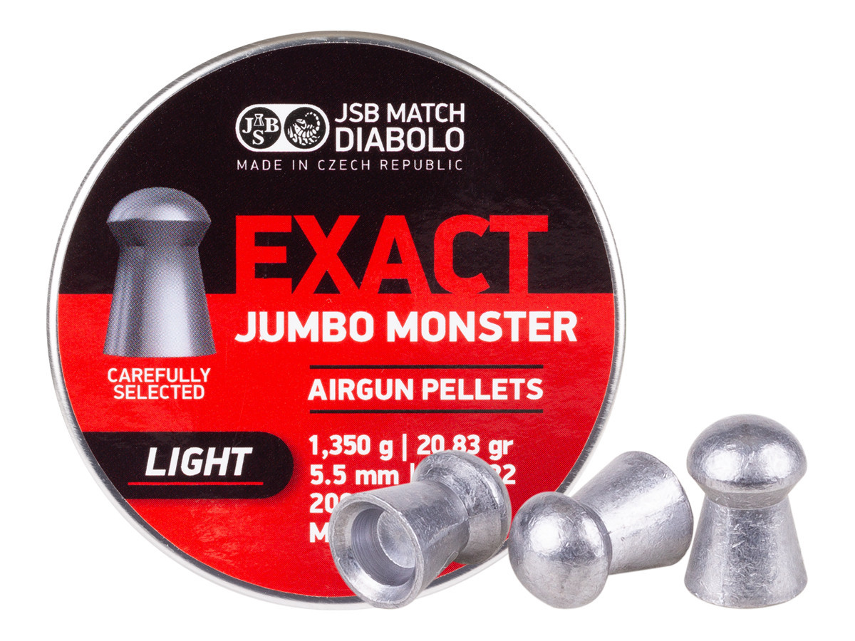 JSB 22Cal Exact Jumbo Monster Light 20.83gr, 200ct