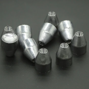 10 slugs of NSA hollow point dish base 50 caliber 495/498 caliber 50ct to show shape