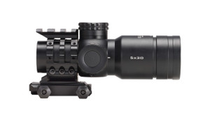 Element Immersive 5x30 MOA, LPR-1D BDC, Left profile with mount pic, for sale at High Pressure Pneumatics Element Immersive 5x30 MOA, LPR-1D BDC, Left profile with mount pic, for sale at High Pressure Pneumatics