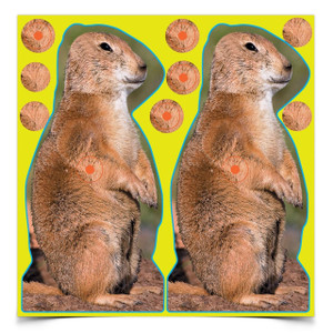 Birchwood Casey Shoot N C 8 Inch Prairie Chuck, targets with pasters pic, for sale at High Pressure Pneumatics Birchwood Casey Shoot N C 8 Inch Prairie Chuck, targets with pasters pic, for sale at High Pressure Pneumatics