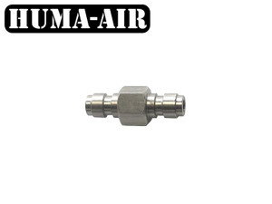 Huma-Air Stainless Steel Male to Male Coupler, fitting pic, for sale at High Pressure Pneumatics Huma-Air Stainless Steel Male to Male Coupler, fitting pic, for sale at High Pressure Pneumatics