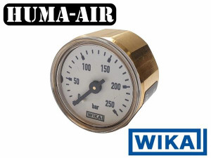 Wika Mini Pressure Gauge 28 mm 315 Bar G1/8 BSP front view, for sale at high pressure pneumatics Wika Mini Pressure Gauge 28 mm 315 Bar G1/8 BSP front view, for sale at high pressure pneumatics