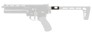 Western Airguns Mordax Stock Extender, shown in place on the Mordax pic, For Sale at High Pressure Pneumatics Western Airguns Mordax Stock Extender, shown in place on the Mordax pic, For Sale at High Pressure Pneumatics