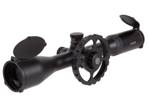 Hawke Optics Airmax 30 FFP SF 4-16X50 AMX IR. Right angled with parrallax wheel pic, Buy Today at High Pressure Pneumatics.