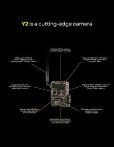 Yellowstone Y2  Cellular Trail Camera Camo, 4G LTE