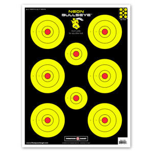 Thompson Target Neon Bullseye 19"x25" 5PK