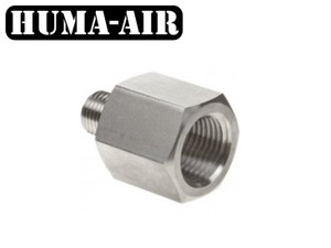 Huma Adaptor 1/8" BSP male to 1/8" BSP female (tread length extender) Huma Adaptor 1/8" BSP male to 1/8" BSP female (tread length extender)