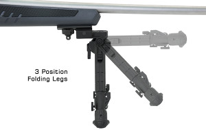 UTG® Recon 360® TL Bipod, on the gun with positions, pic, for sale at High Pressure Pneumatics UTG® Recon 360® TL Bipod, on the gun with positions, pic, for sale at High Pressure Pneumatics