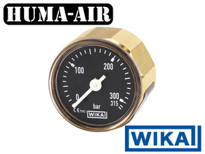 Huma-Air WIKA 28mm 315BAR Gauge Black Face, wika gauge face pic, for sale at High Pressure Pneumatics Huma-Air WIKA 28mm 315BAR Gauge Black Face, wika gauge face pic, for sale at High Pressure Pneumatics