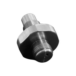 Saber Tactical FX Panthera Bottle Adapter, end view pic, for sale at High Pressure Pneumatics Saber Tactical FX Panthera Bottle Adapter, end view pic, for sale at High Pressure Pneumatics