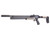 Air Venturi Alpha Standard airgun with air tube below barrel shown at an angle with the longer barrel and FDE accessories. Great choice for a small game air rifle/