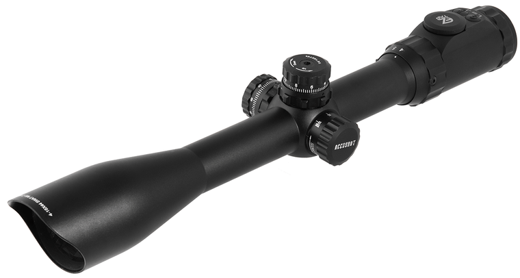 UTG Accushot 4-16x44 30mm Scope, AO, Illuminated Mil-Dot W/Rings