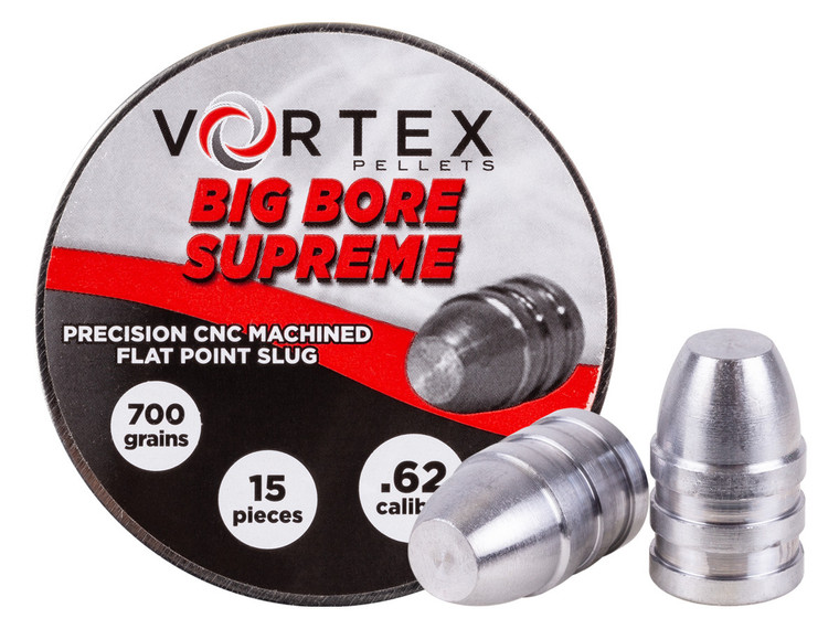 Vortex 62Cal Slugs, 700gr slugs with tin, for sale at High Pressure Pneumatics