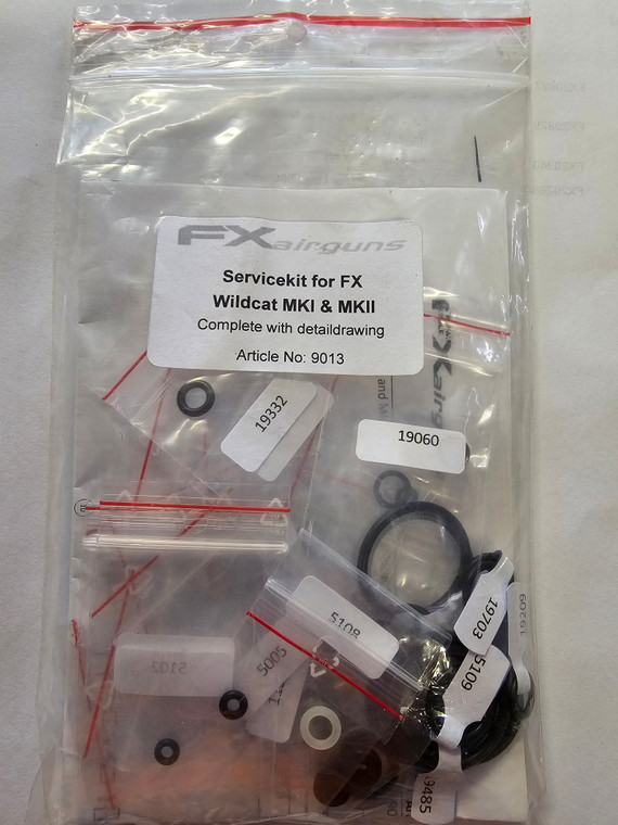 FX Wildcat MKI and MKII Repair Kit, complete kit pic, for sale at High Pressure Pneumatics