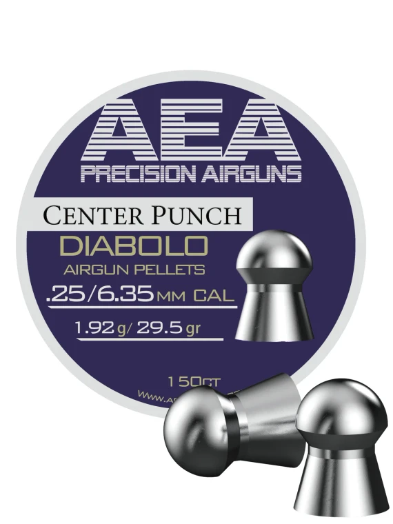 AEA Center Punch Pellets, 25cal 29.5gr 150ct