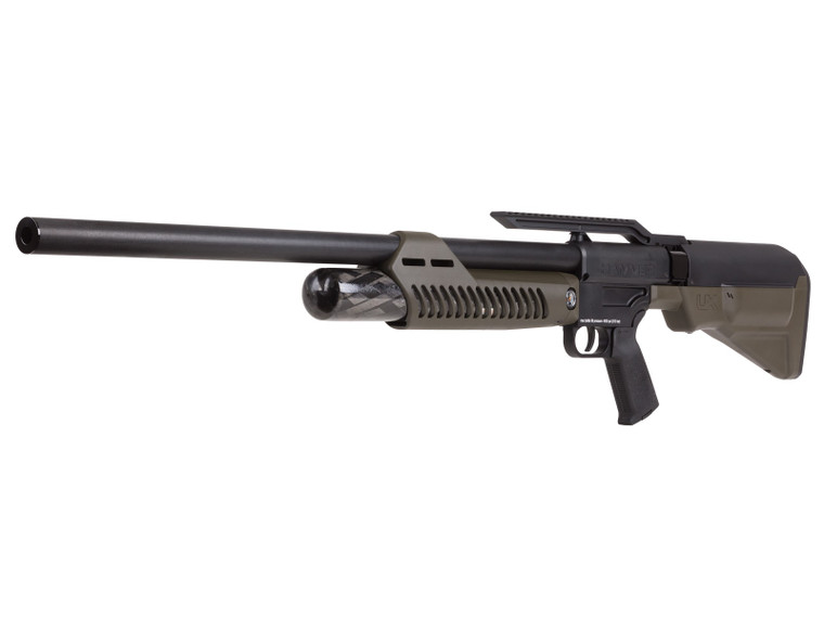Umarex Hammer 50cal PCP Rifle, left side quartered view, for sale at High Pressure Pneumatics