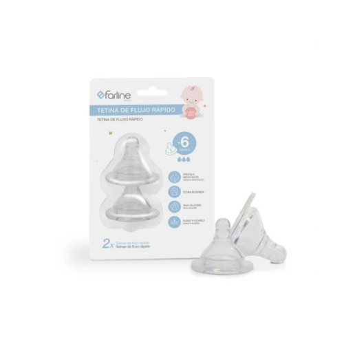 FARLINE BEBE TETINA FLUJO R 2U