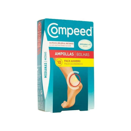 COMPEED AMPOLLAS TALLA MEDIANA 10 UNIDADES PACK AHORRO