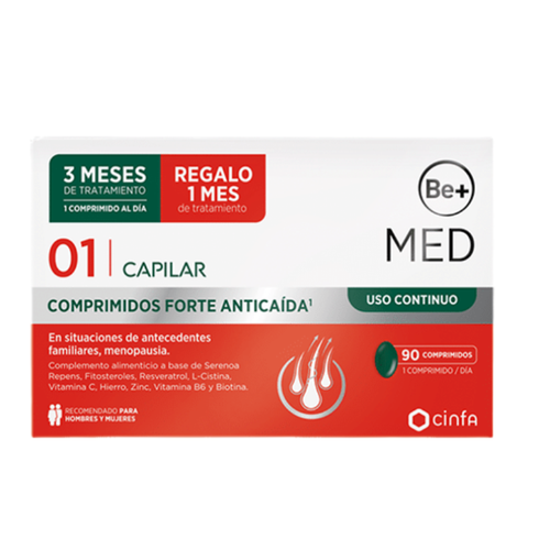 BE+ CAPILAR USO CONTINUO FORTE 90 COMPRIMIDOS