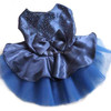 Pet Clothing Pet Hot Drilling Wedding Dress Skirt, Size:XS(Blue)
