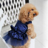 Pet Clothing Pet Hot Drilling Wedding Dress Skirt, Size:XS(Blue)