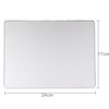 Extended Large Slim Anti-Slip Aluminium Alloy Gaming and Office Keyboard Mouse Pad Mat, Size: 240 x 170 x 4 mm(Silver)