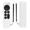 Silicone Protective Case Cover For Apple TV 4K 4th Siri Remote Controller(Luminous White)