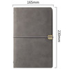 A5 Retro Loose-leaf Notepad Portable Creative Notebook(Grey)