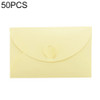 50 PCS Love Buckle Pearl Paper Hot Stamping Envelope Invitation Letter(Platinum )