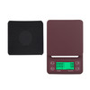 Hand Punch Coffee Scales Timing Electronic Timer Scale Kitchen Scales, Model:5kg/0.1g(Wine Red)