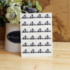 2 PCS Retro Plaid Stripe Photo Corner Sticker Album Handmade Sticker Accessories(Retro Black Grid)