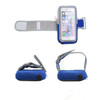 Sport Armband Belt Cover Running Transparent Bag for Mobile Phones below 5.5 inch(Blue)